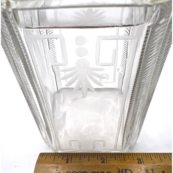 2 Antique Glass Condiment Set Meriden B Company Stand Pickle tongs‎ Castor - Picture 15 of 16